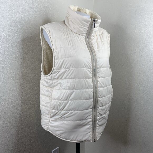 VARLEY Sandshell? Ellis Reversible Gilet Wind Shell Quilted Puffer Vest Sz XL - Picture 4 of 16